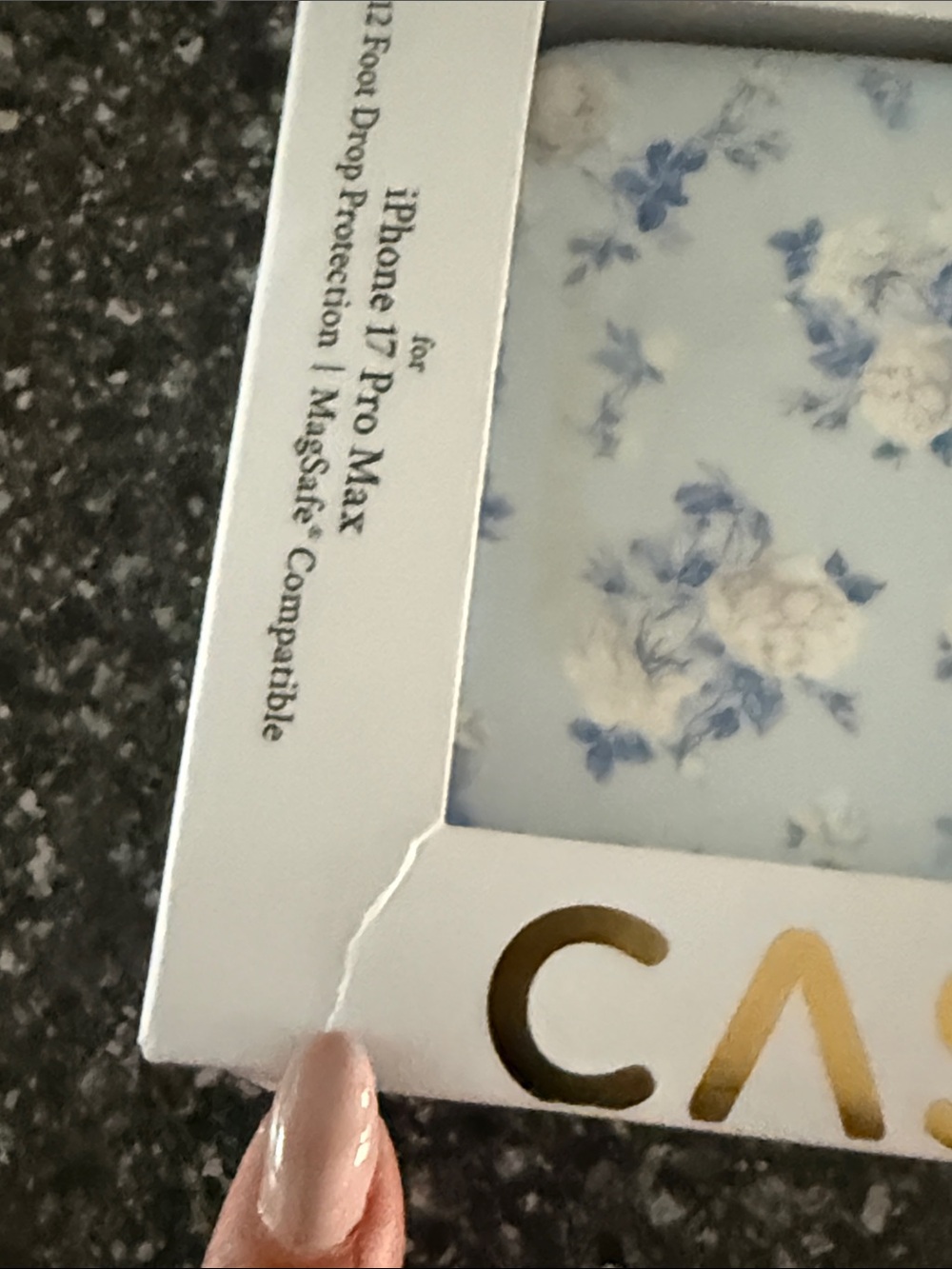 LoveShackFancy Blue and White Floral iPhone Case for iPhone 17 Pro Max brand new - Picture 9 of 12
